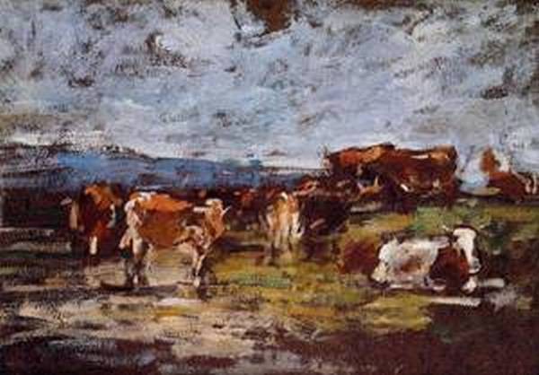 Cows in Pasture 1880 1885
